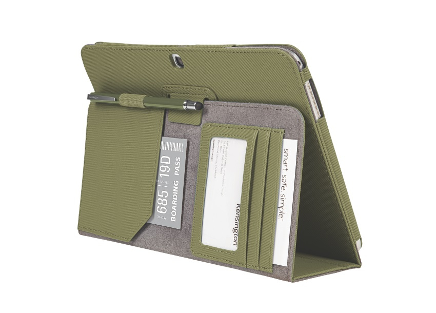 Funda para Galaxy Tab 3 de 10.1 pulgadas - Kensington Comercio, función soporte, color verde oliva