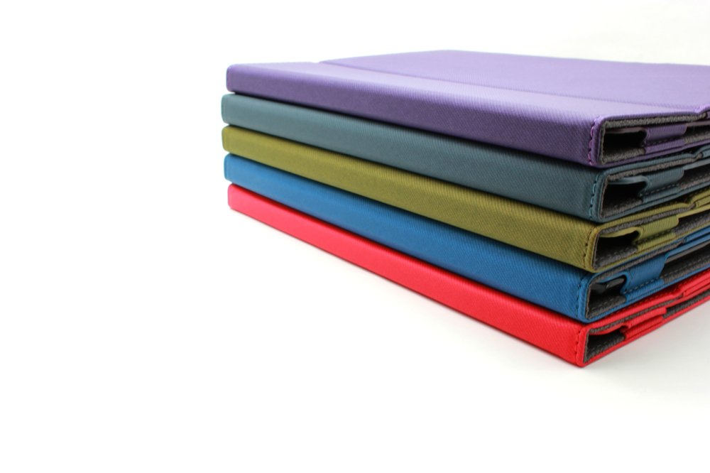 Funda tipo libro flexible con soporte Comercio™ para Galaxy Tab® 3 10.1 - Azul