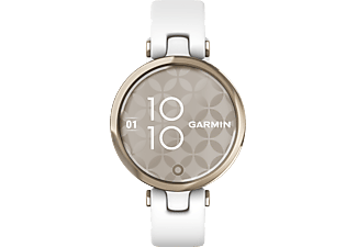 GARMIN Lily Sport - Smartwatch (Breite: 14 mm, Silikon, Weiss/Elfenbein)