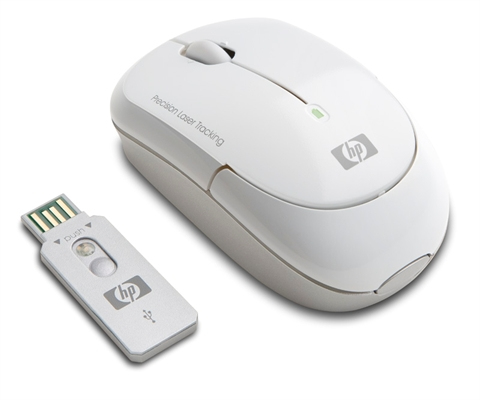 Raton Inalámbrico - HP, KM 407 AA-LASER-Blanco