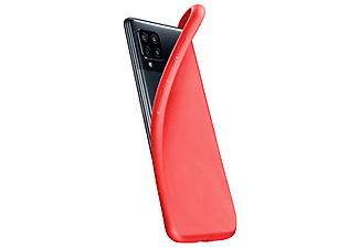Funda - CellularLine CHROMAGALA42R, Para Samsung Galaxy A42 5G, 6.6", Trasera, Goma blanda, Rojo