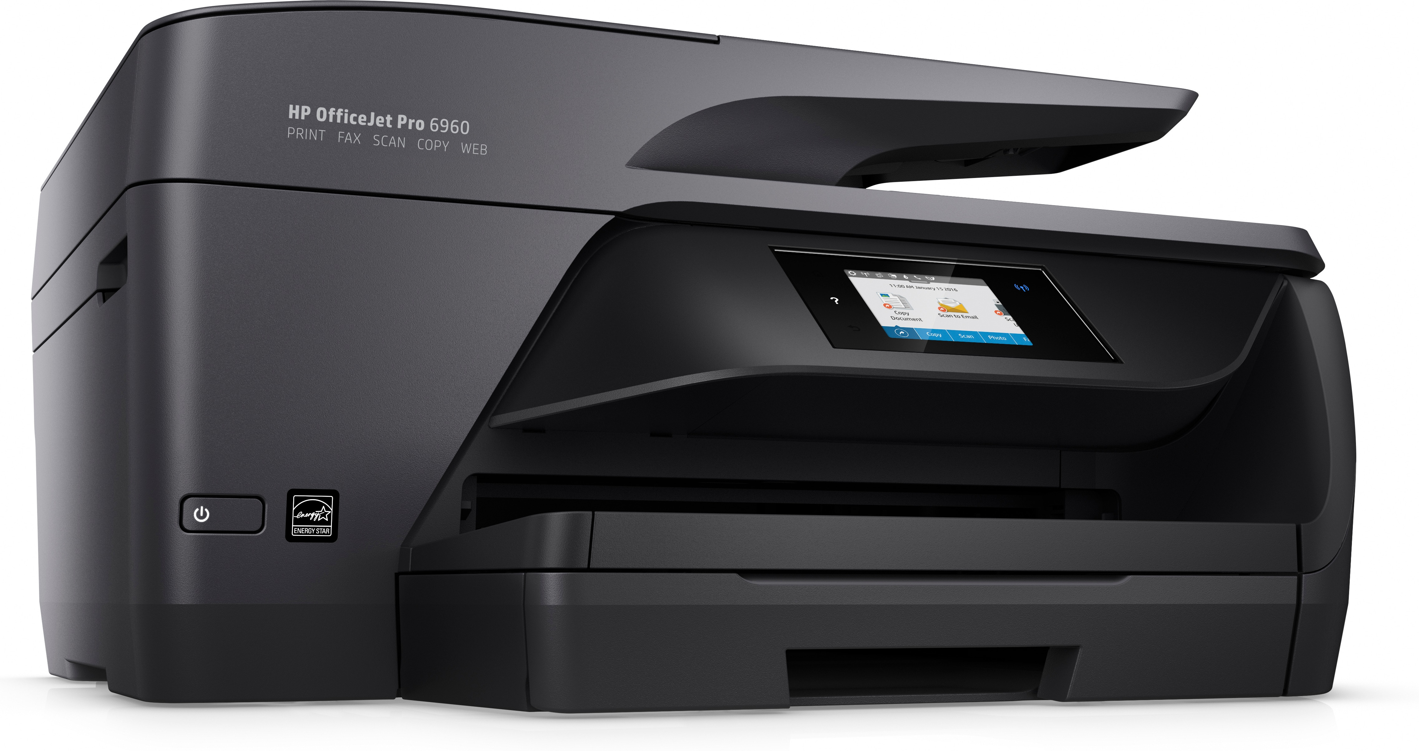 Impresora multifunción - HP OfficeJet Pro 6960, Inyección de tinta, Color, WiFi, 600x1200, 18/10ppm