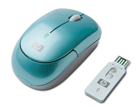 Raton Inalámbrico - HP, KS 736AA RATON-INAL-LASER-TURQUESA