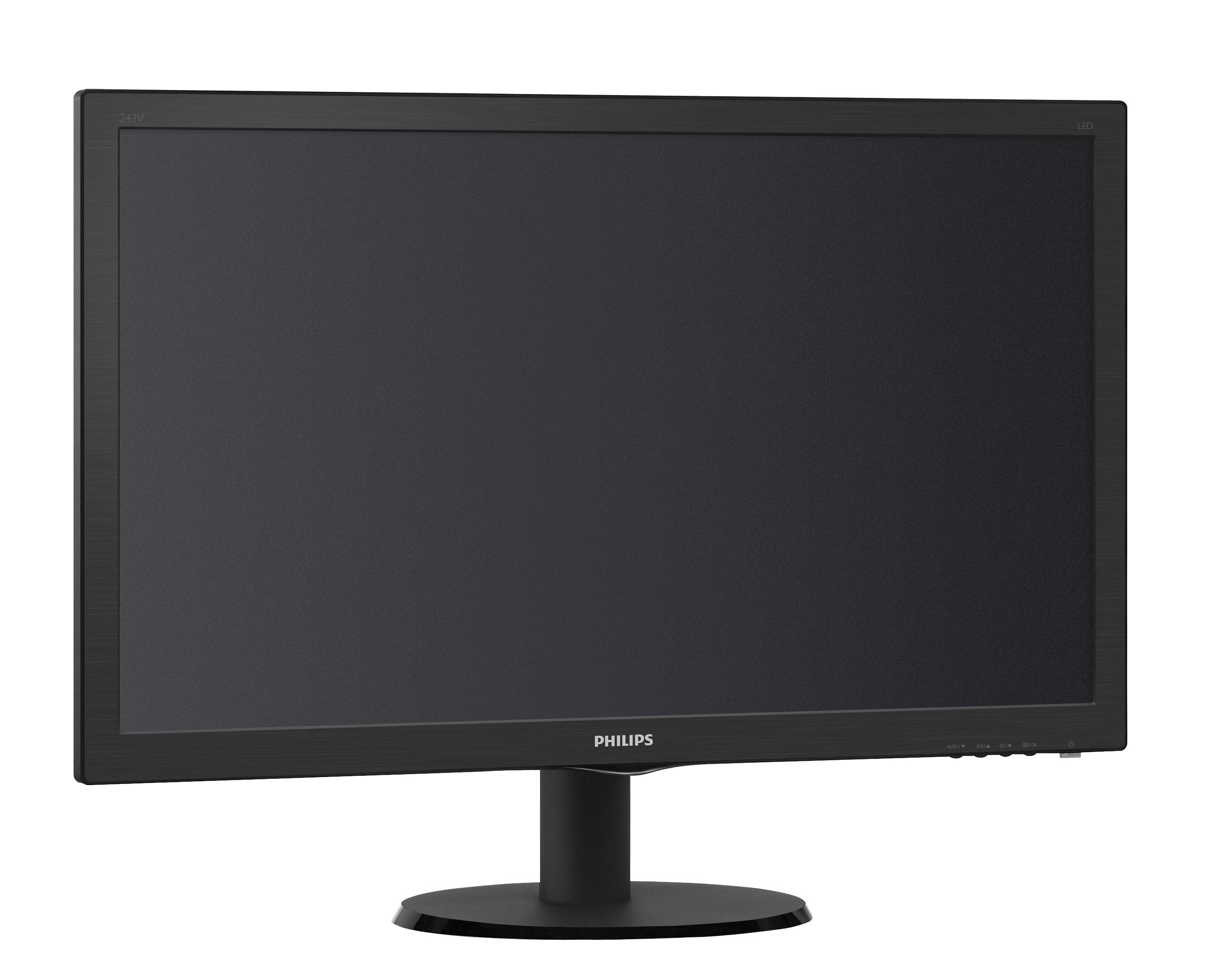 Monitor - Philips, 243V5LHSB, 23.6", Full HD, 1920 x 1080, HDMI / VGA / DVI, Negro