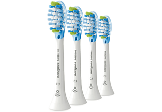 PHILIPS SONICARE C3 Premium Plaque Defence HX9044/17 (4 pièces) - Brossettes enfichables (Blanc)