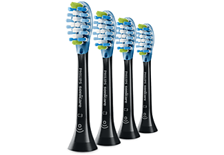 PHILIPS SONICARE C3 Premium Plaque Defence HX9044/33 (4 pièces) - Brosettes (Noir)