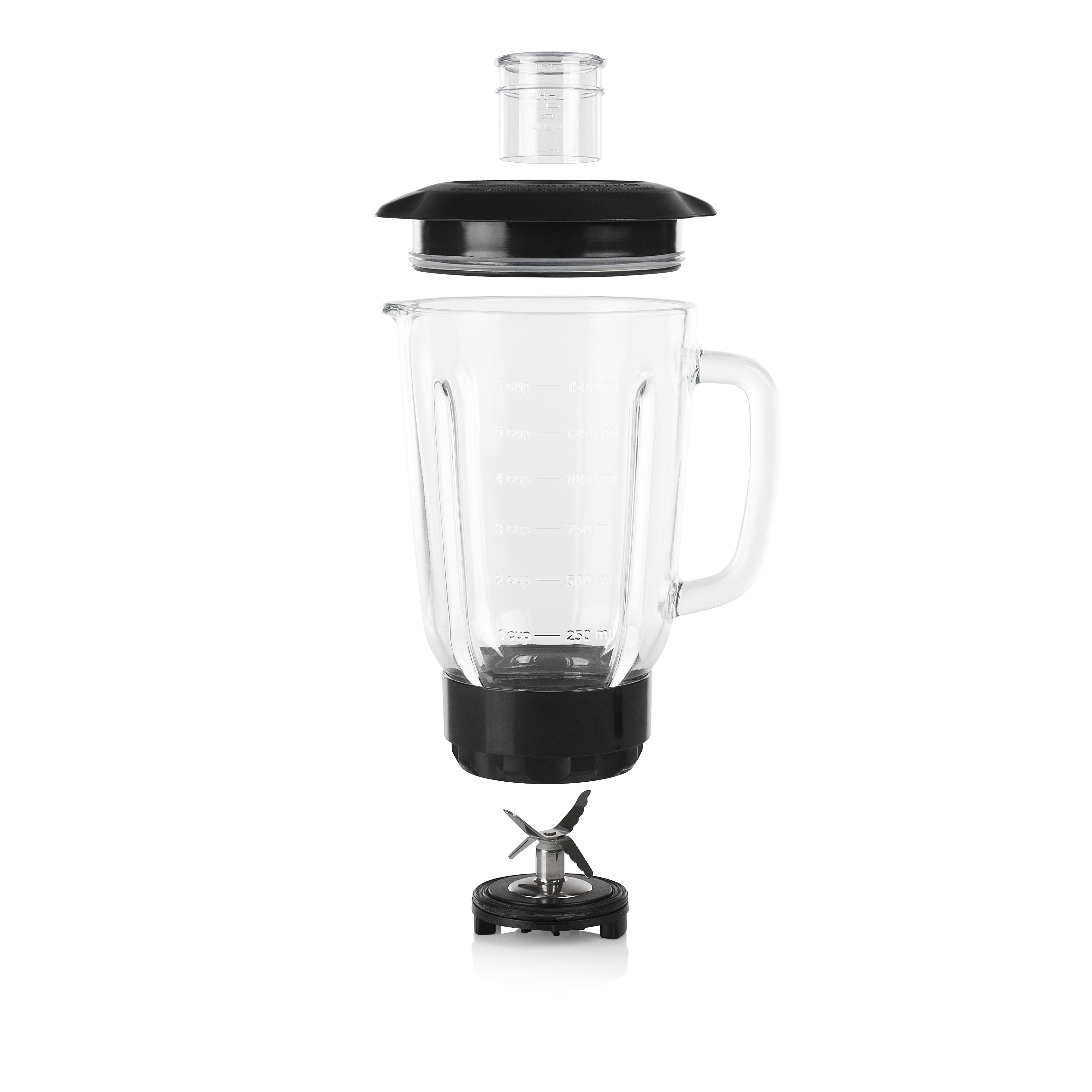 Batidora de vaso - Tristar BL-4458, 500 W, 1.5 L, 2 velocidades, Acero inoxidable