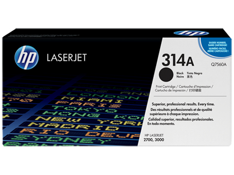 Tóner - HP 314A LaserJet, Negro, Q7560A