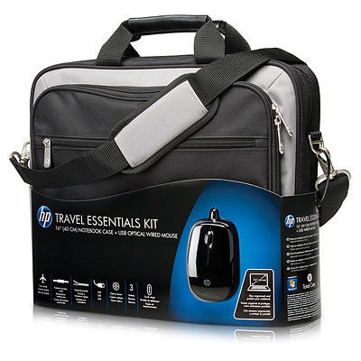 Maletín para portátil - HP XX046AA 16 TRAVEL ESSENTIAL BUNDLE