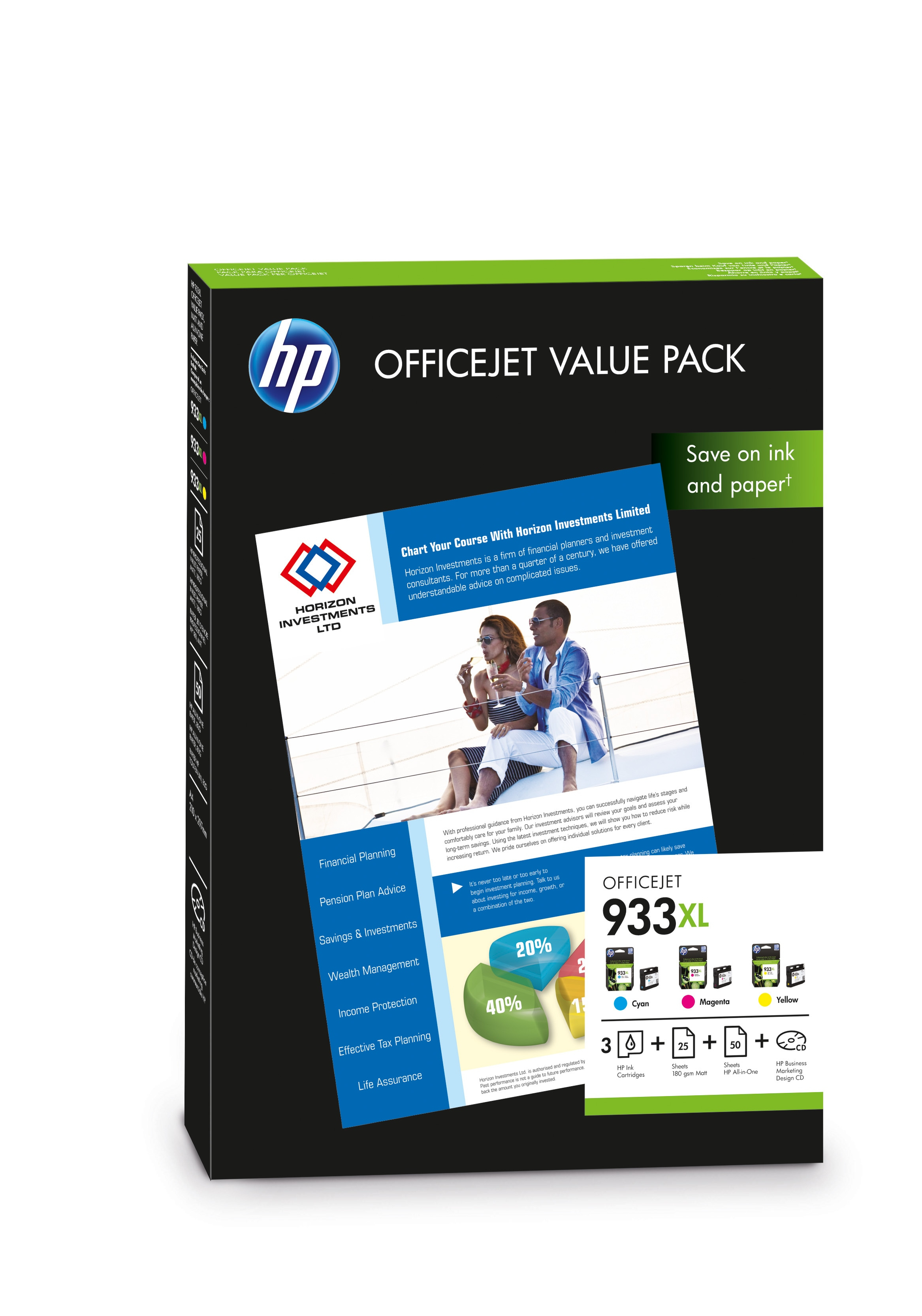 Papel A4 (Impresora & Copiadoras) - HP, HPPAPER 933XLOFFICEJETVALUE75SHTA4