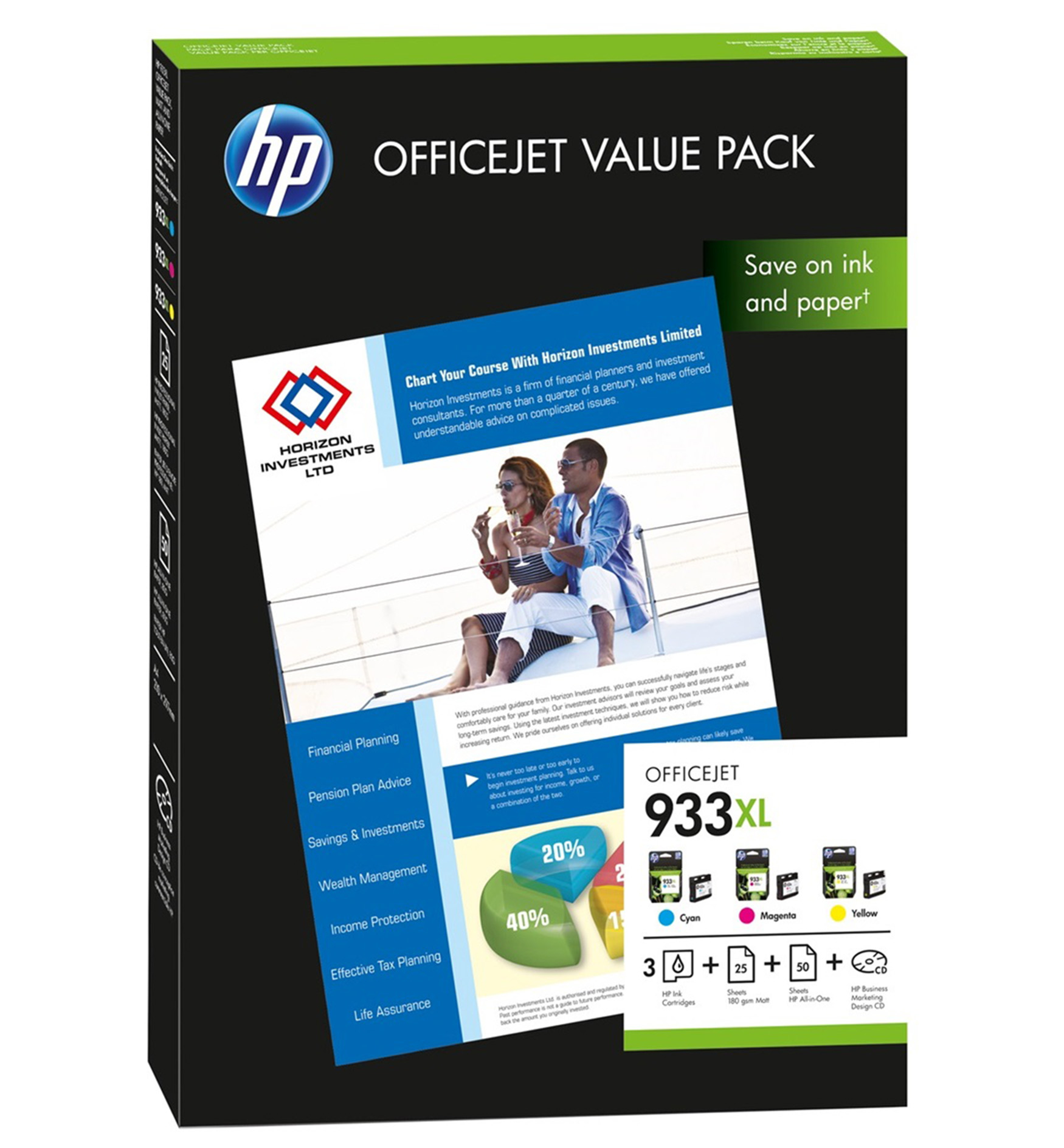 Papel A4 (Impresora & Copiadoras) - HP, HPPAPER 933XLOFFICEJETVALUE75SHTA4