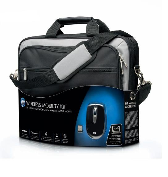 Maletín para portátil - HP Wireless Mobility kit, ratón inalámbrico