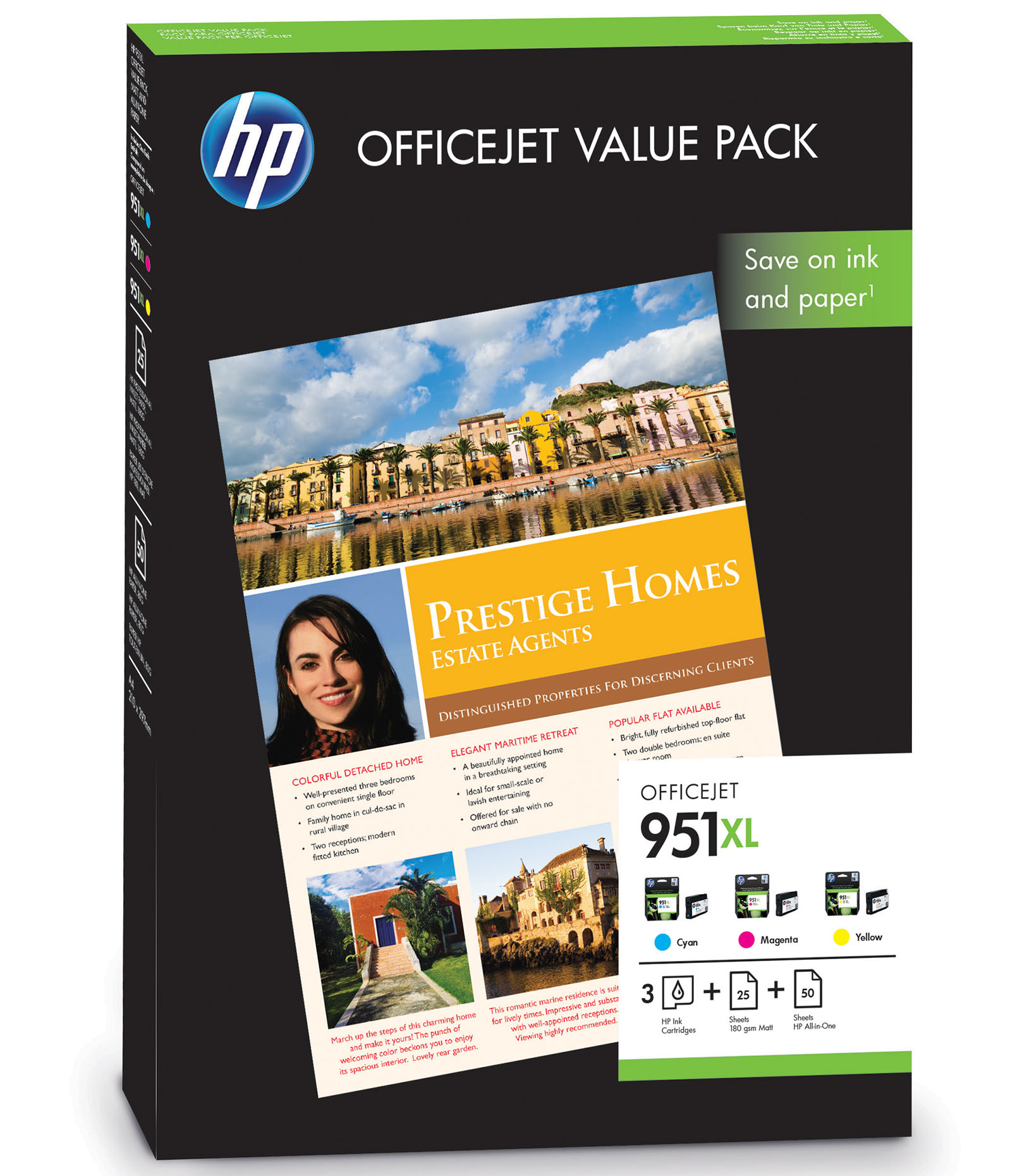 Papel A4 (Impresora & Copiadoras) - HP, HPPAPER 951XLOFFICEJETVALUE75SHTA4