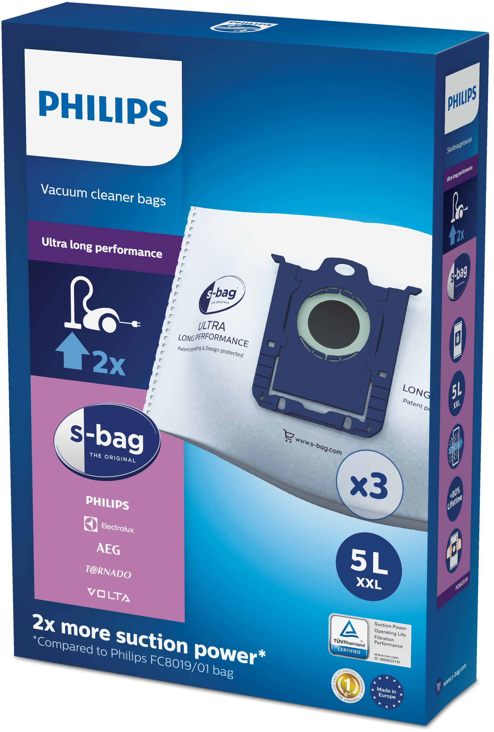 PHILIPS 7679 bag FC8027/01 S-Bag afbeelding