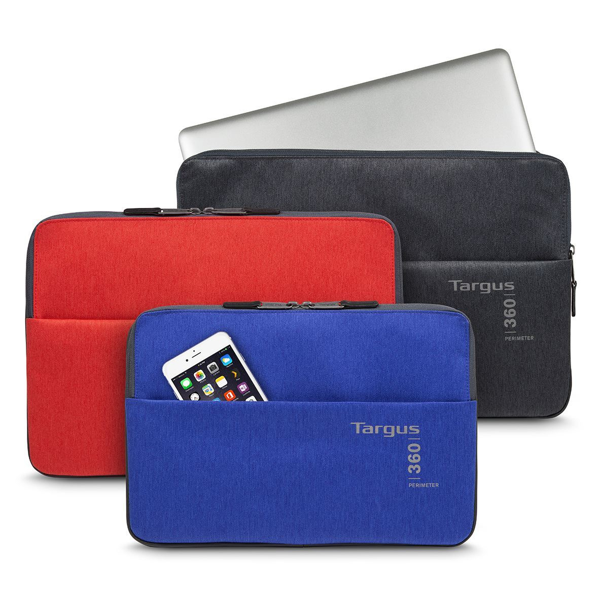 Funda - Targus 360 Perimeter para portátiles hasta 15,6", Rojo