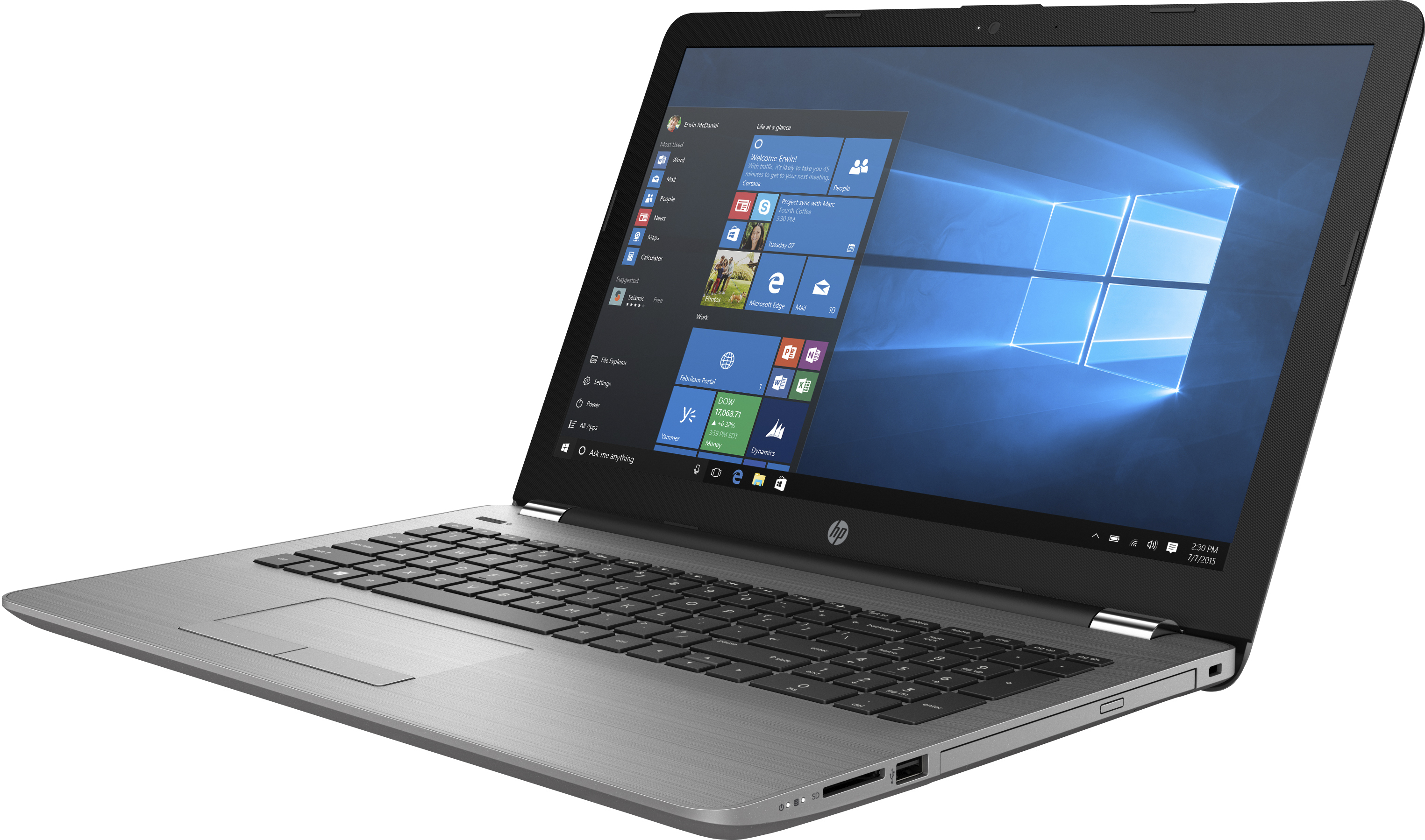 Portátil - HP, 250-G6, Intel® Core™ i5-7200, 8GB, 256SSD, Intel® HD Graphics 620, W10