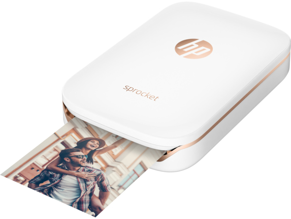 Impresora - HP Sprocket, con tecnología Bluetooth, Impresión sin tinta, Blanca