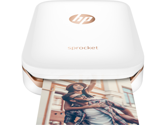 Impresora - HP Sprocket, con tecnología Bluetooth, Impresión sin tinta, Blanca