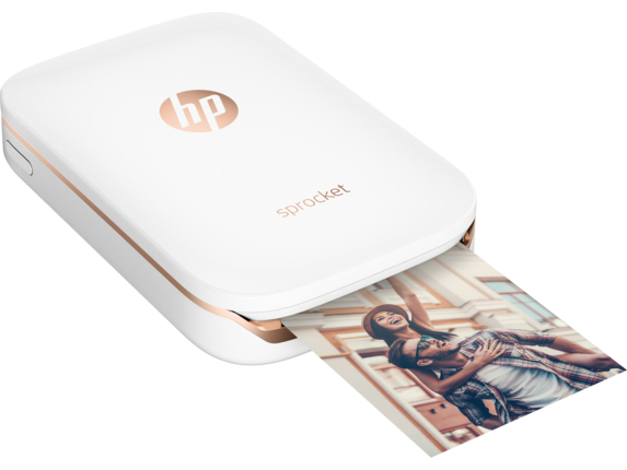 Impresora - HP Sprocket, con tecnología Bluetooth, Impresión sin tinta, Blanca