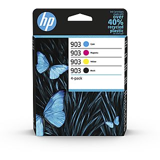 HP 903 4-pack originele inktcartridges, cyaan/magenta/geel