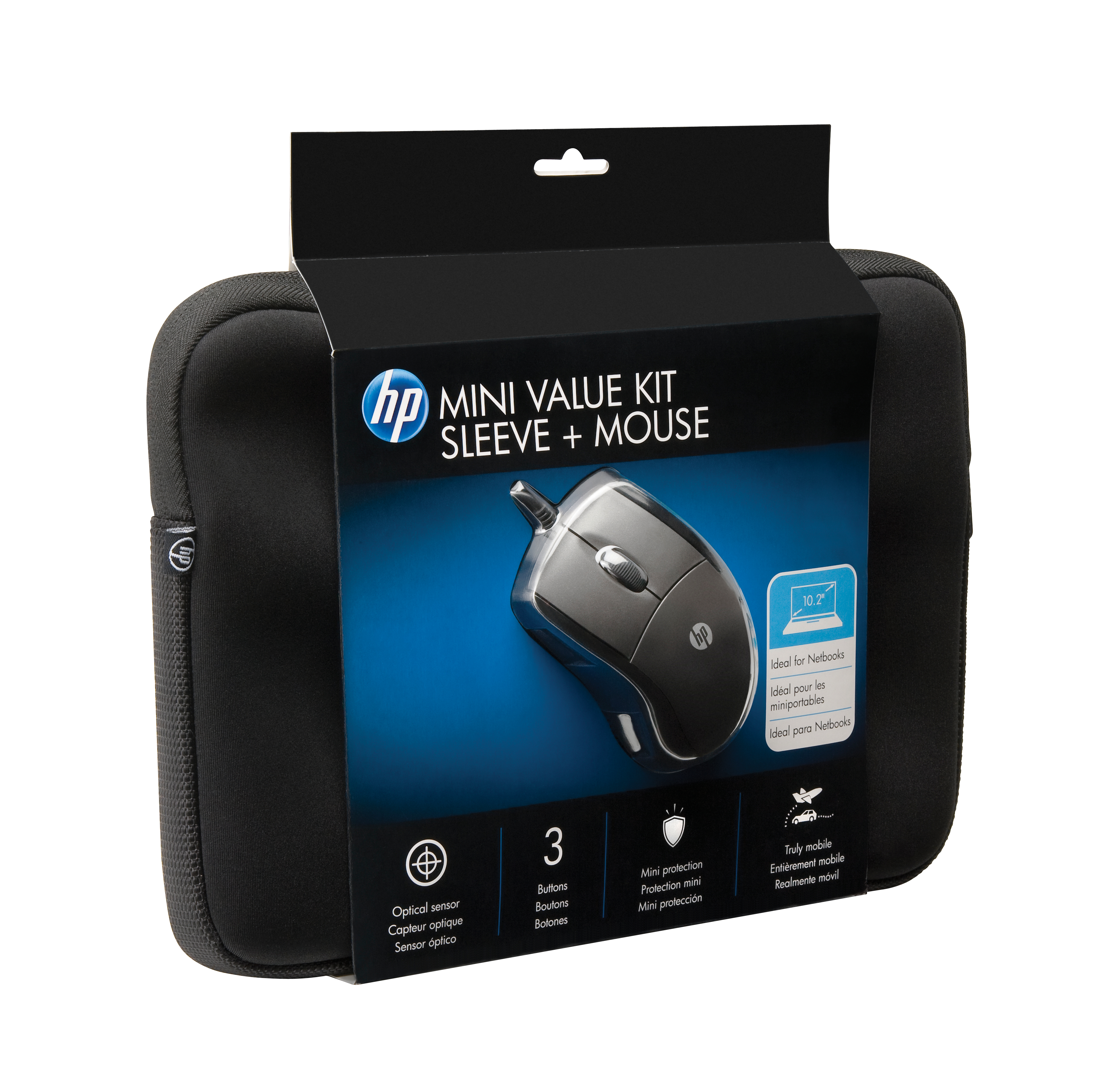 Maletín para portátil - HP WU810AA-ABB MINI SLEEVE AND MOUSE BUNDLE