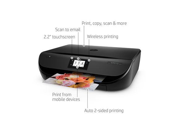 Impresora multifunción - HP ENVY 4527, Inyección de tinta térmica, A4, Pantalla táctil, Wifi,