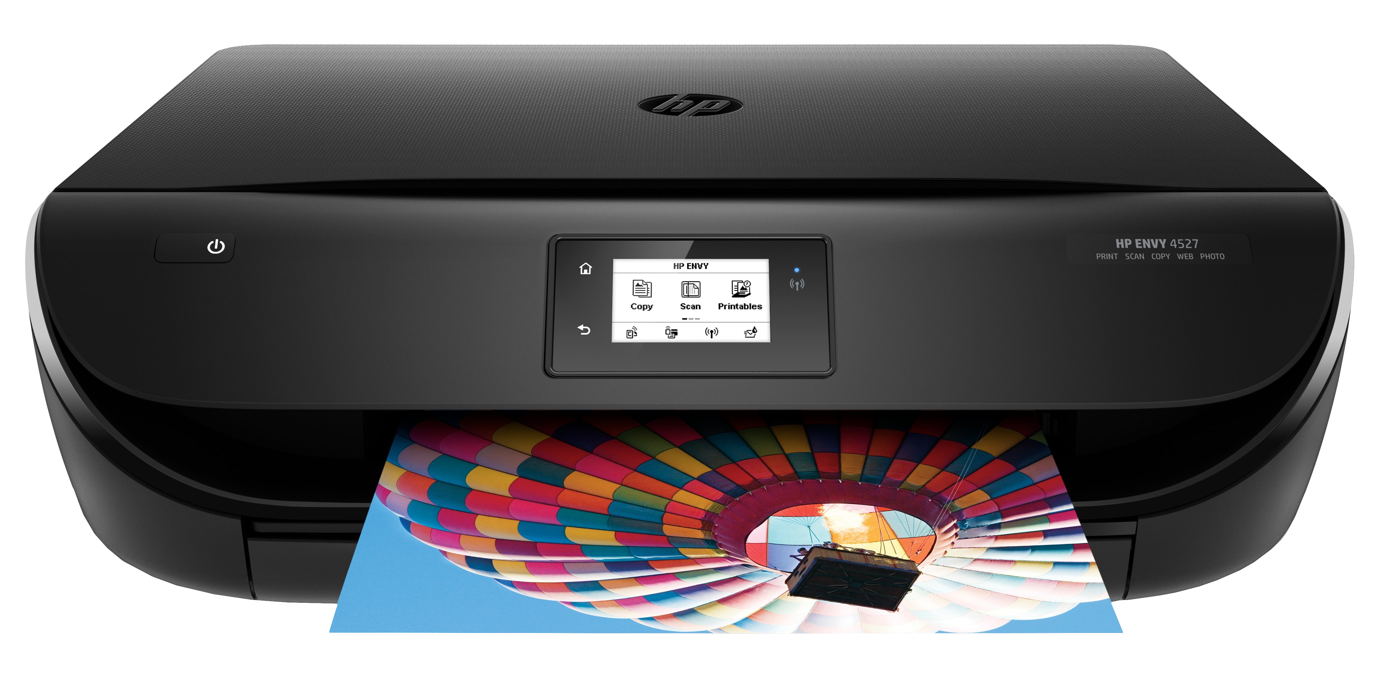 Impresora multifunción - HP ENVY 4527, Inyección de tinta térmica, A4, Pantalla táctil, Wifi,