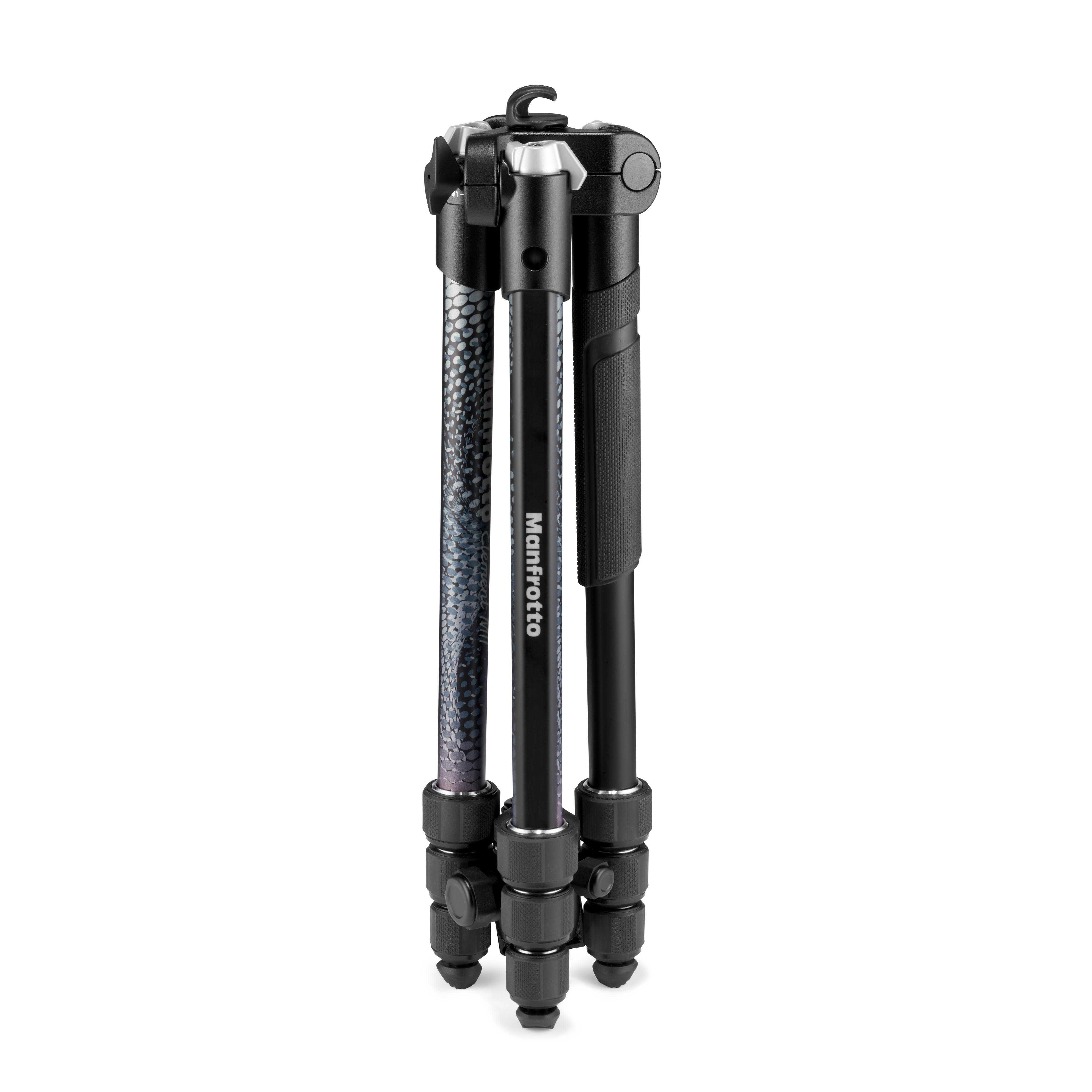 MANFROTTO Element MII Mobile Bluetooth Dreibein Stativ, Schwarz, Höhe offen bis 1600 mm