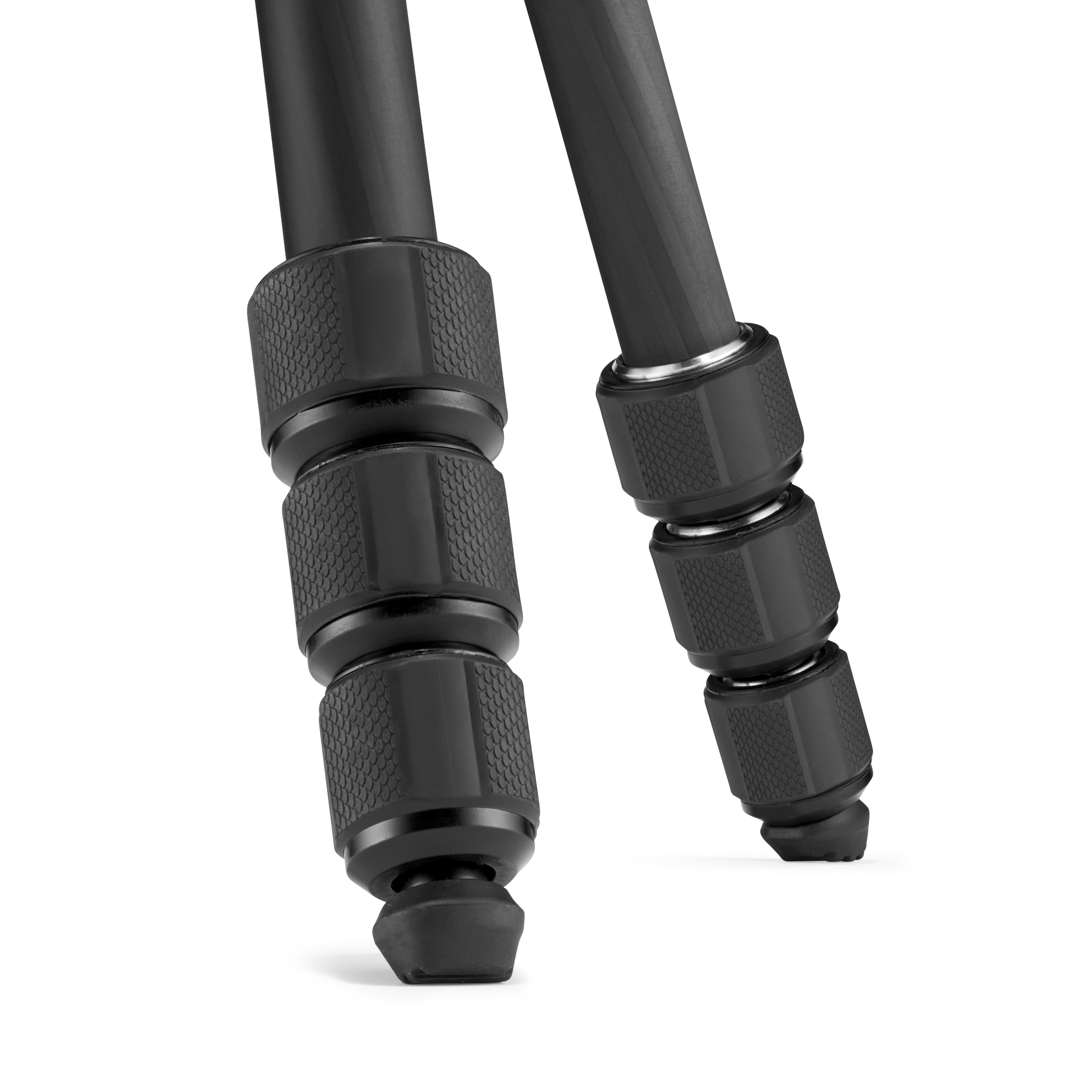 MANFROTTO Element MII Mobile Bluetooth Dreibein Stativ, Schwarz, Höhe offen bis 1600 mm