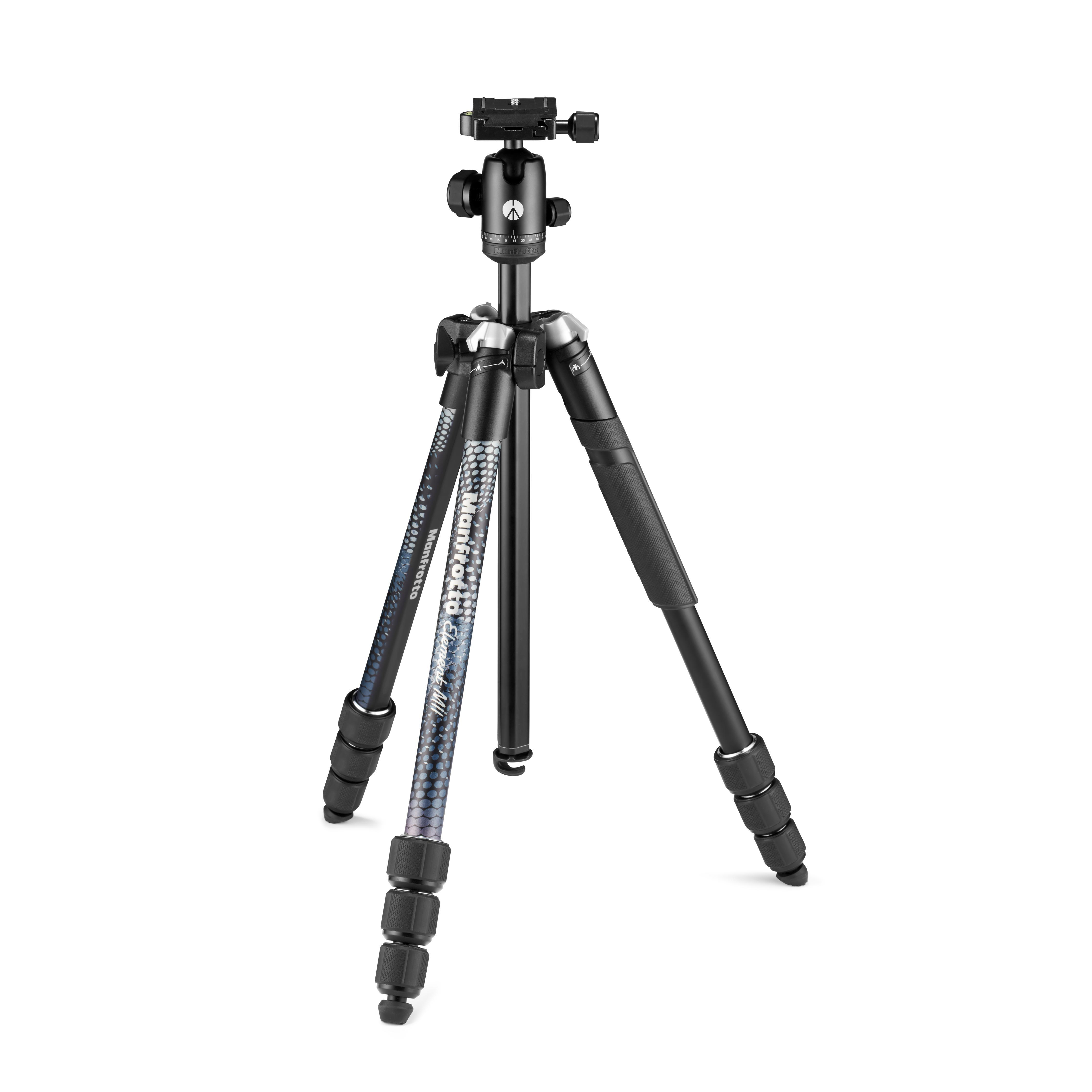 MANFROTTO Element MII Mobile Bluetooth Dreibein Stativ, Schwarz, Höhe offen bis 1600 mm