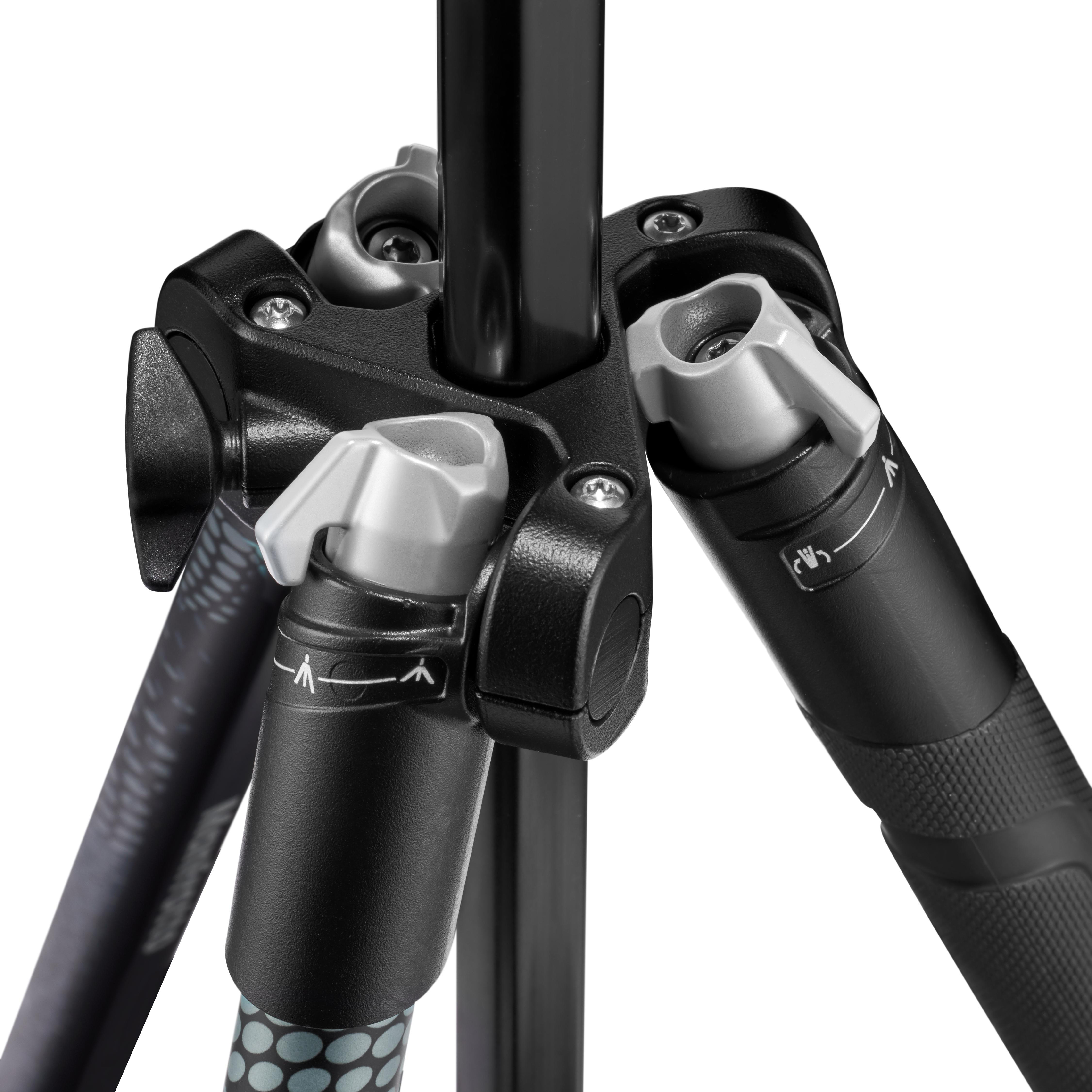 MANFROTTO Element MII Mobile Bluetooth Dreibein Stativ, Schwarz, Höhe offen bis 1600 mm