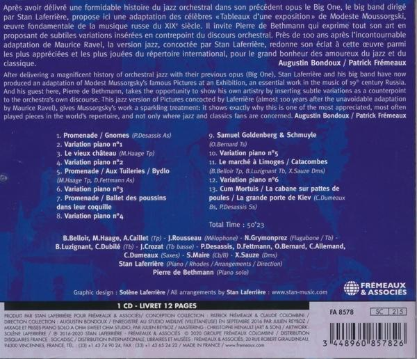 Un livre avec le titre et la liste des titres d'un album de Stan Lafferriere et Patrick Frémeaux.