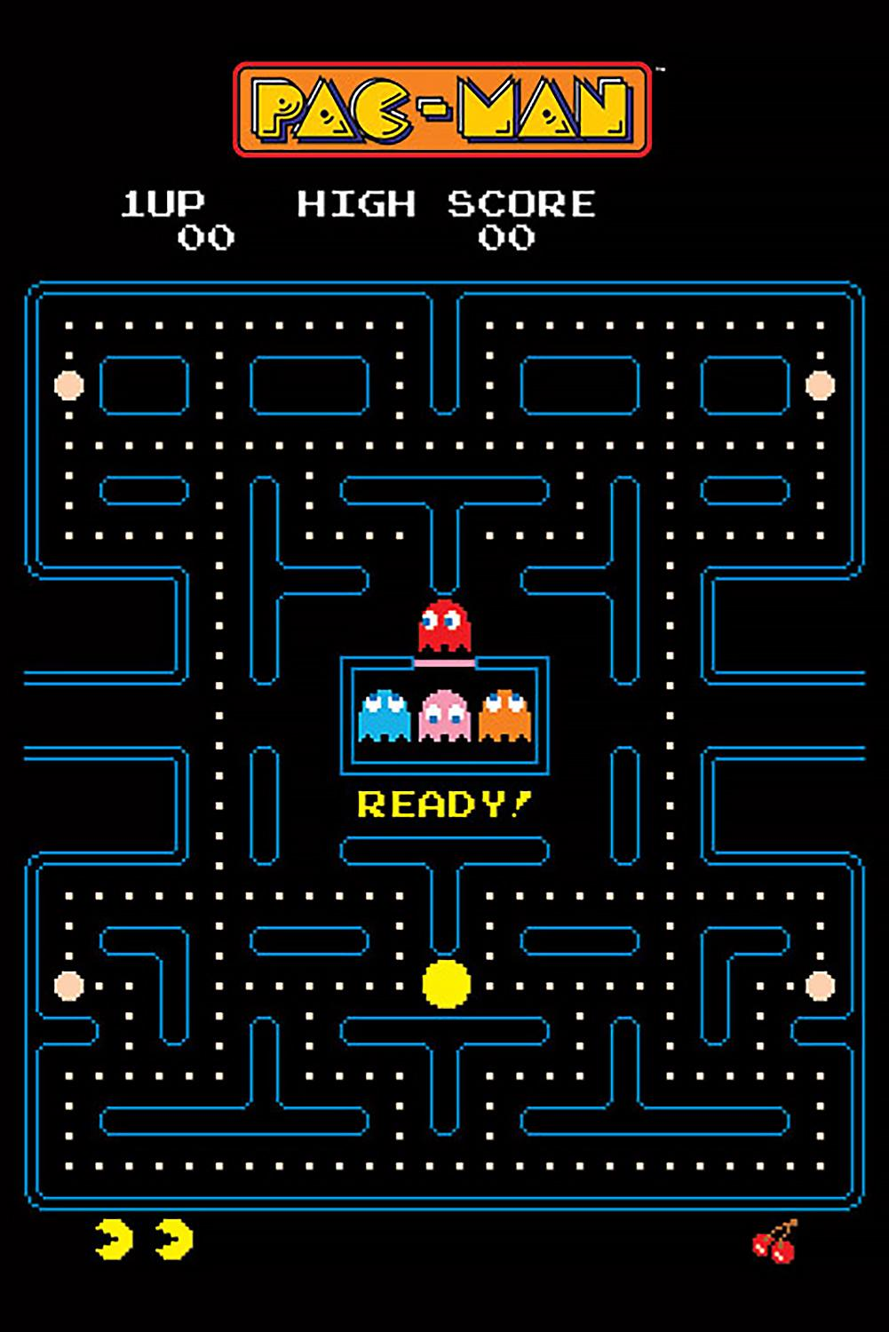 Poster INTERNATIONAL Maze PYRAMID Pac-Man