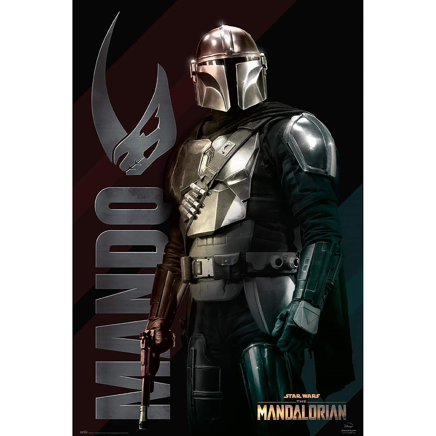 Mando The GRUPO ERIK EDITORES Mandalorian Dark Poster