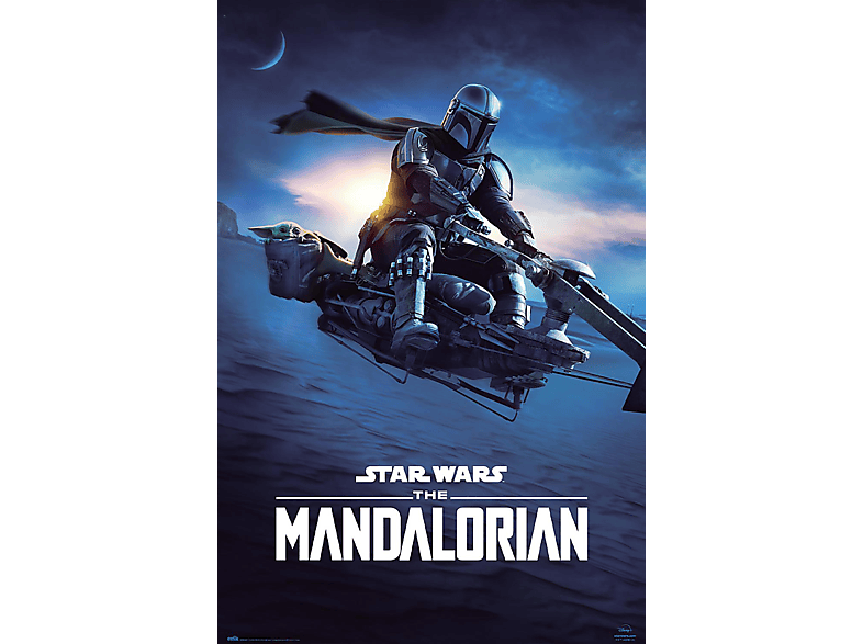 GRUPO ERIK EDITORES The Mandalorian II Bike Speeder Poster Mando