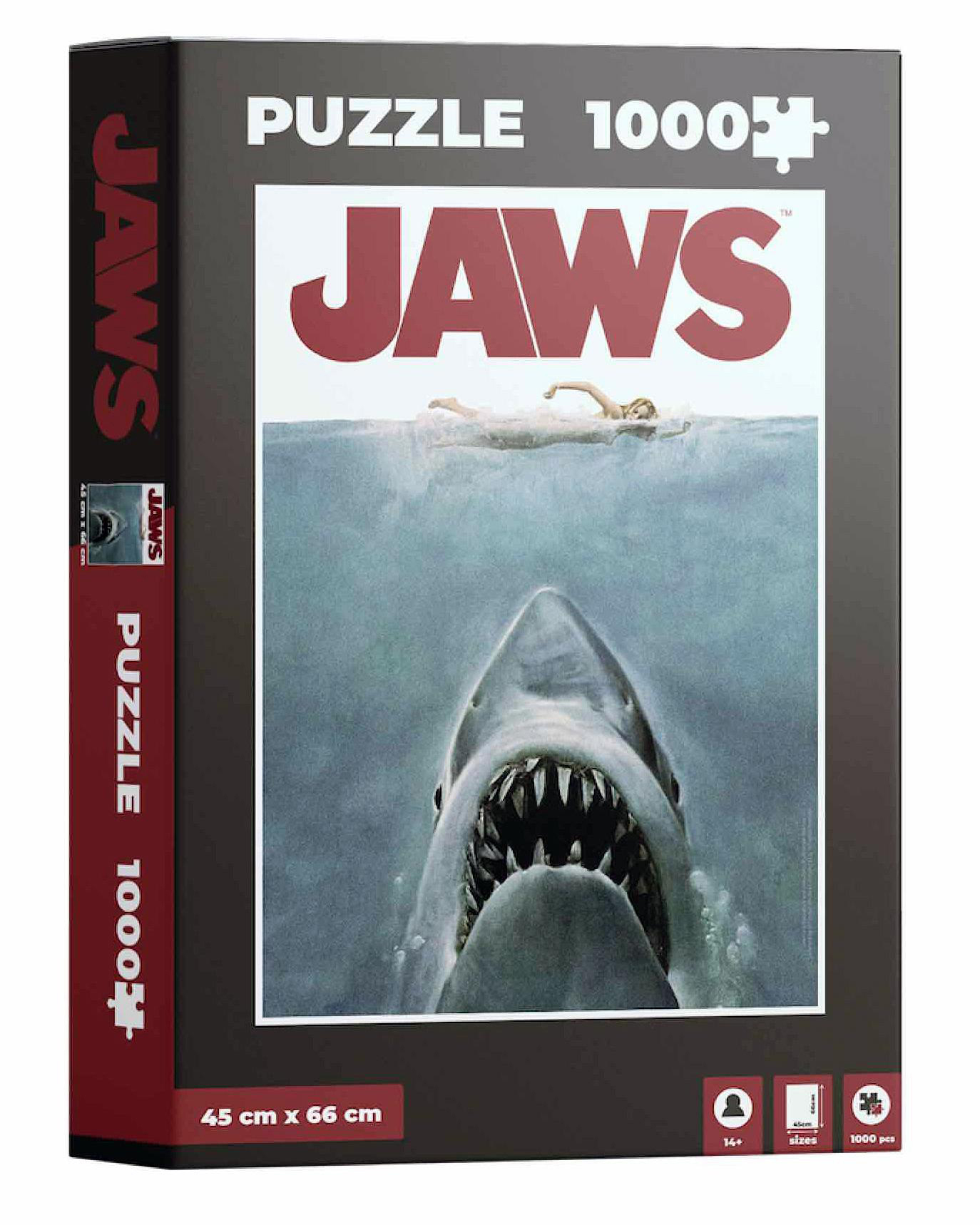 Mehrfarbig SD DISTRIBUCIONES Weiße Jaws Hai Der Puzzle Filmplakatmotiv