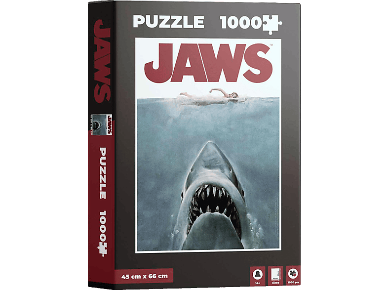 SD DISTRIBUCIONES Jaws Filmplakatmotiv Mehrfarbig Hai Der Weiße Puzzle