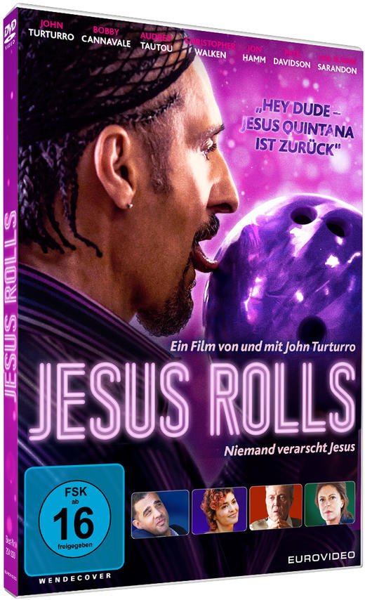 DVD-Cover für den Film "Jesus Rolls" mit John Turturro.