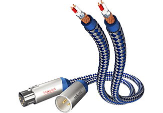 INAKUSTIK 40503 Premium XLR - Audiokabel (Blau/Silber)