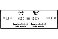 HAMA Audio adapter RCA vrouwelijk - RCA vrouwelijk (205182)