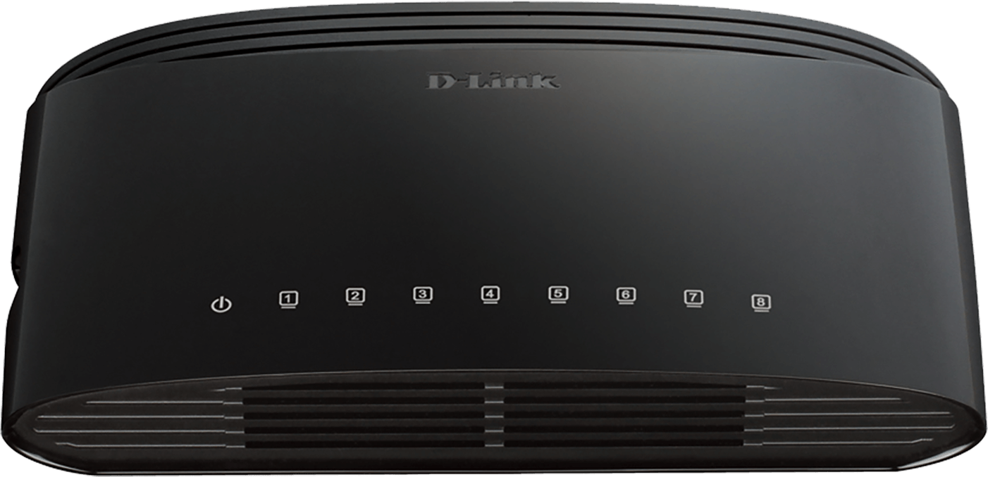 D-LINK Switch 8x100Mbps Műanyagházas Asztali, DES-1008D/E