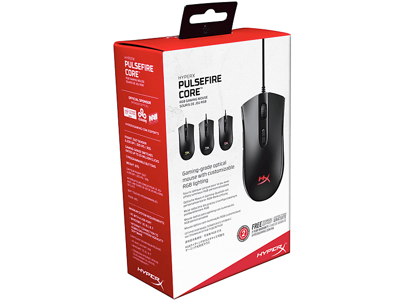 HYPERX HX MC004B Core RGB Oyuncu Mouse Siyah_5