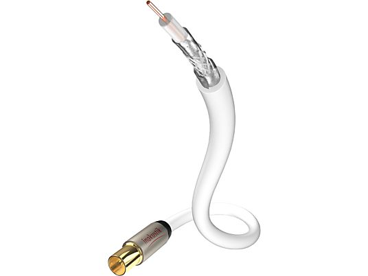 INAKUSTIK 426105 - Câble d'antenne (Blanc)