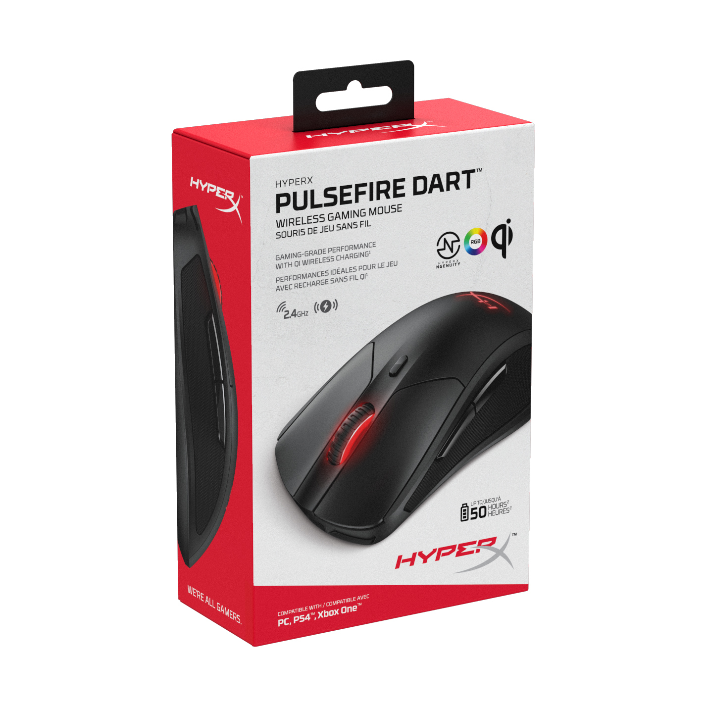HyperX Pulsefire Dart kablosuz oyun faresi.