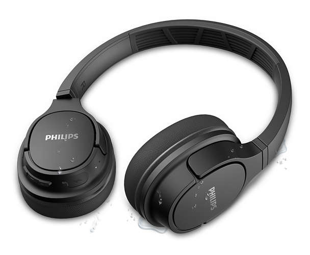 PHILIPS TASH402BK/00 Kablosuz Kulak Üstü Spor Kulaklık Siyah
