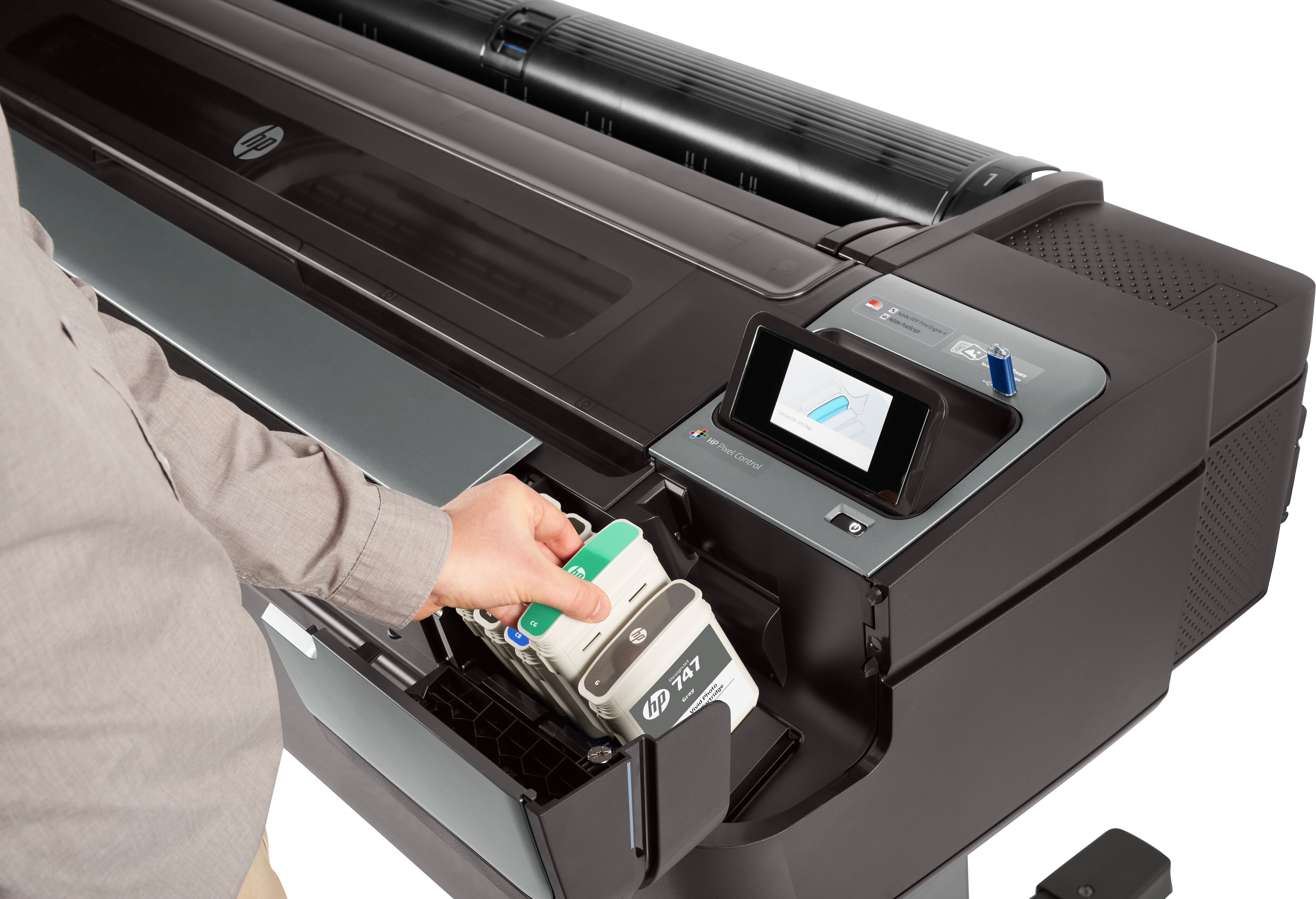 HP DesignJet Z9+dr 44 inç PostScript Yazıcı ile V Kesici