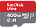 SANDISK Ultra - Speicherkarte  (400 GB, 120 MB/s, Grau/Rot)