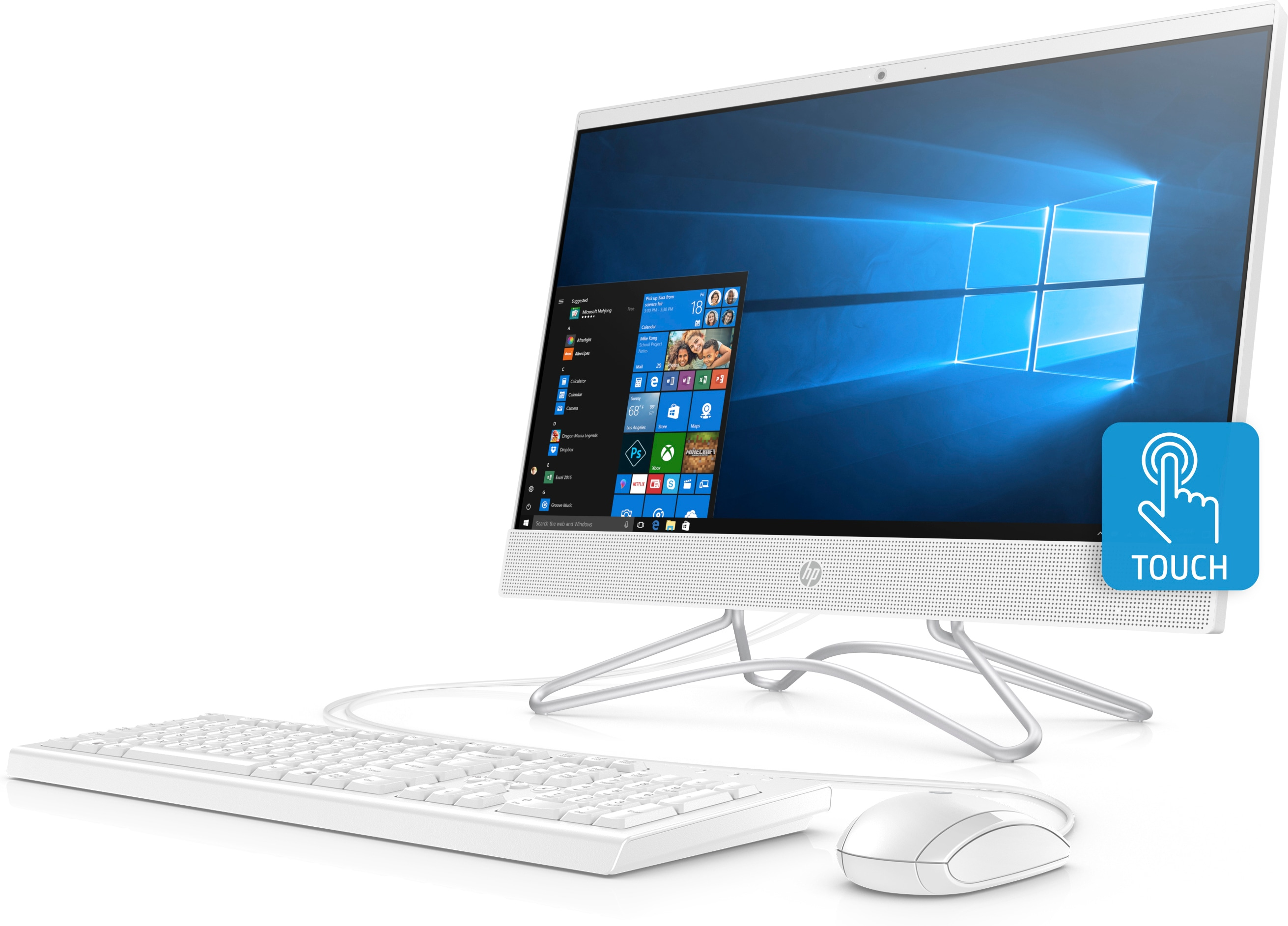 HP 9FE31EA c0069nt All-In-One PC 22 Beyaz
