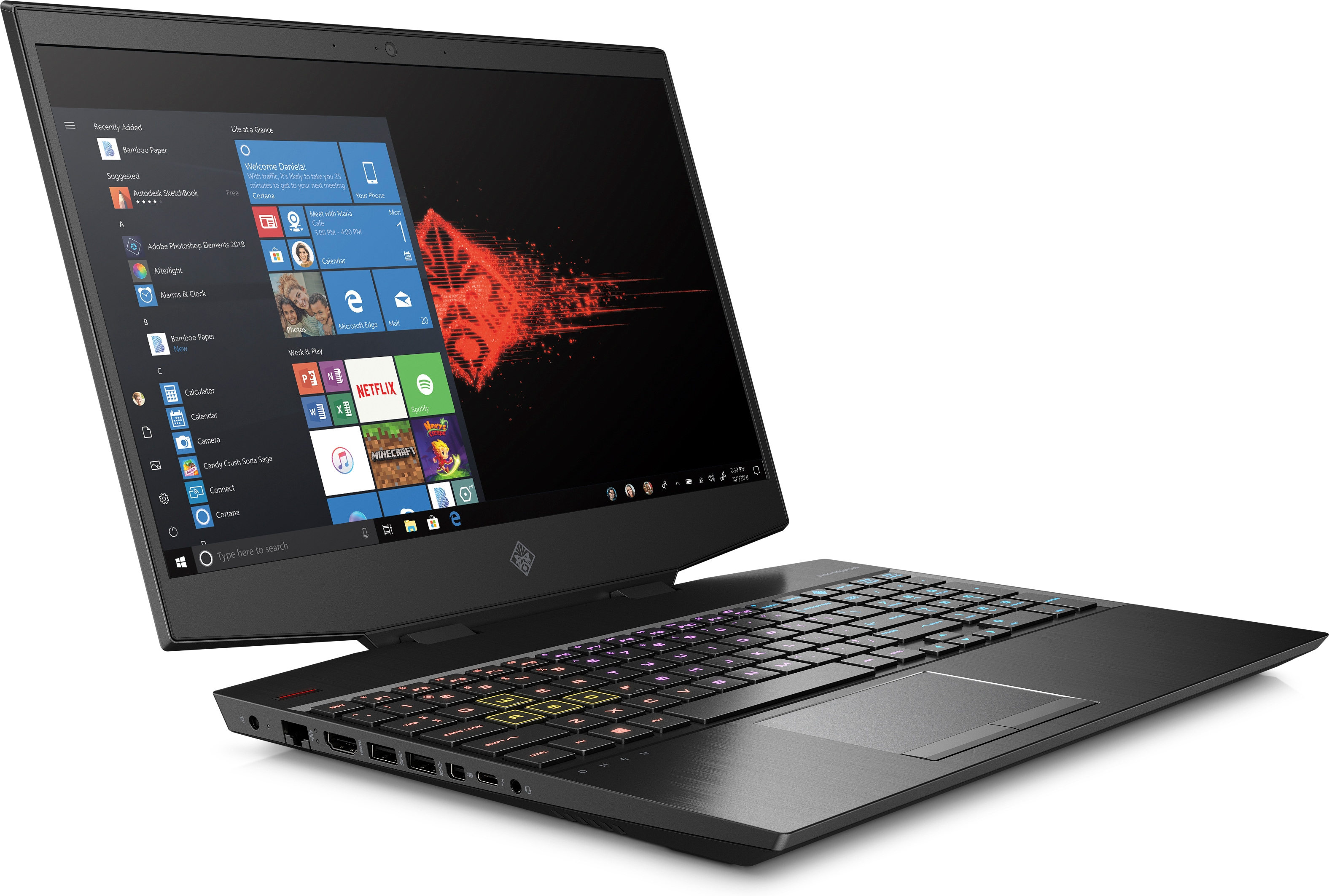 HP 132Z5EA Omen /i7-10750H/32GB/1TB-SSD/RTX2060/15.6" Laptop Siyah