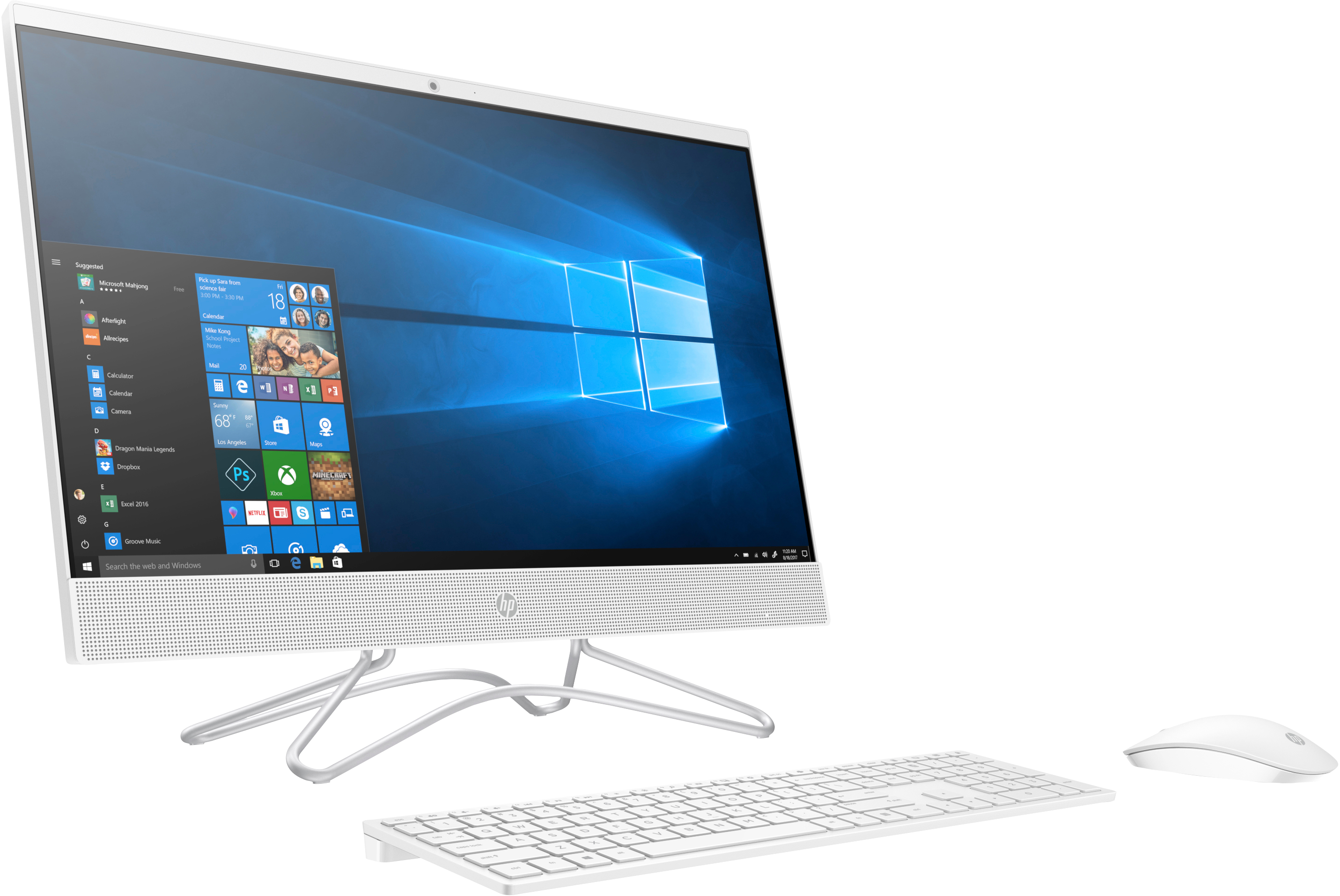 HP 8UH13EA 24-f0058nt/i7-9700T/8/512GB SSD/2GB DDR5 MX110 Grafik Kartı All-In-One PC Beyaz